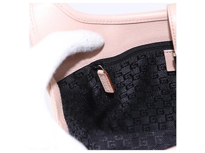 Borsa GUCCI Jackie in pelle rosa e oro 002 1068 2404 Auth 200338V D'oro - vista 22