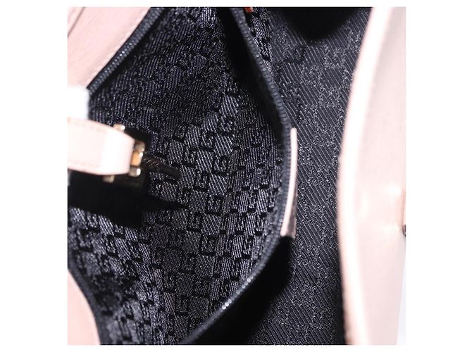 Borsa GUCCI Jackie in pelle rosa e oro 002 1068 2404 Auth 200338V D'oro - vista 23