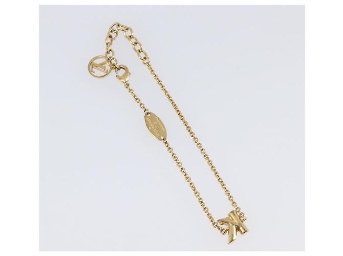 LOUIS VUITTON LV&ME K GP Bracelet Metal Gold Tone M67168 LV Auth BA15461V - vue 10