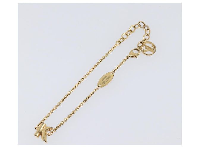 LOUIS VUITTON LV&ME K GP Bracelet Metal Gold Tone M67168 LV Auth BA15461V - vue 2