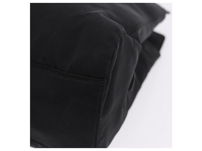 Borsa a tracolla con catena PRADA Nylon Black Silver Auth fm5438 Nero Argento - vista 14