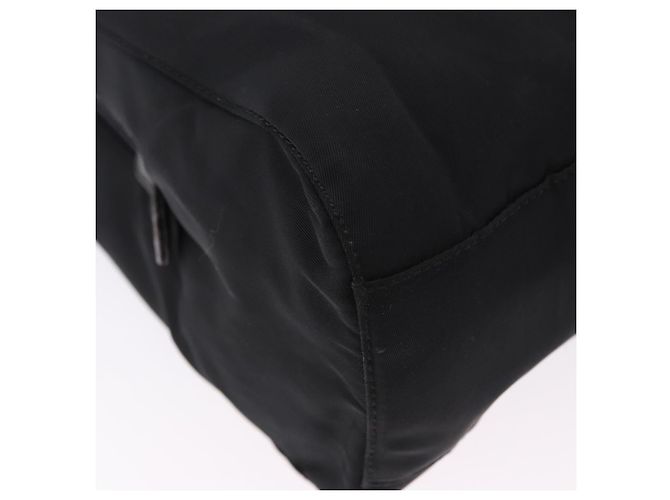 Borsa a tracolla con catena PRADA Nylon Black Silver Auth fm5438 Nero Argento - vista 15