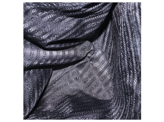 Borsa a tracolla con catena PRADA Nylon Black Silver Auth fm5438 Nero Argento - vista 26