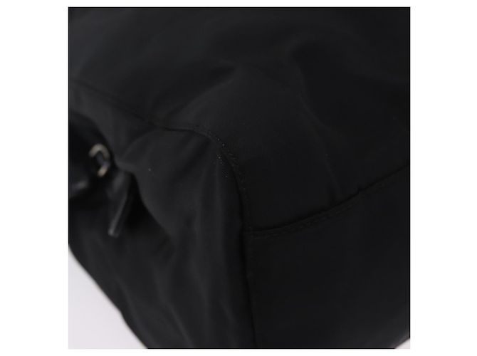 Borsa a tracolla con catena PRADA Nylon Black Silver Auth fm5438 Nero Argento - vista 9