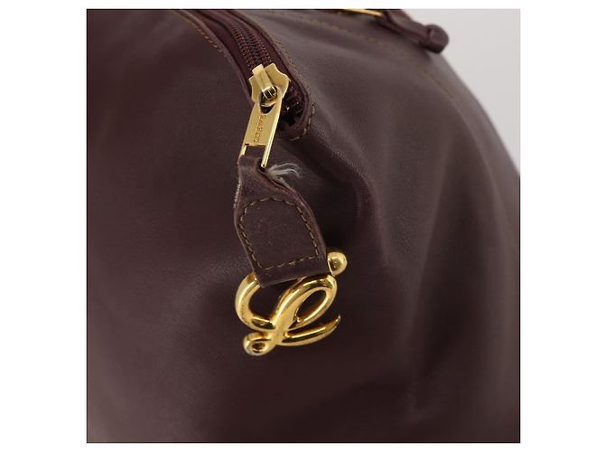 LOEWE Rucksack Leder Bordeaux Goldfarben Auth ep15823 - Ansicht 10