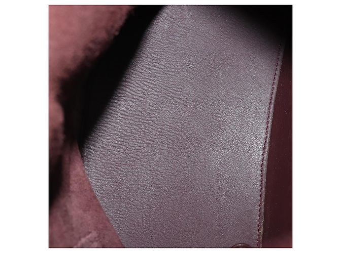 LOEWE Rucksack Leder Bordeaux Goldfarben Auth ep15823 - Ansicht 11