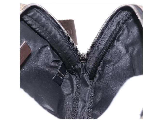 Bulgari Borsa a tracolla BVLGARI PVC Pelle Marrone Argento Auth hk4015 - vista 19