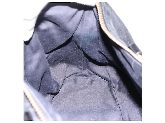 Borsa a mano Miu Miu Vittello Shine in pelle 2way Nero Tono Oro Auth 199341V - vista 20