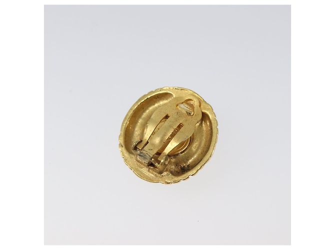 Orecchini CHANEL metallo Gold Tone CC Auth 201014 - vista 8