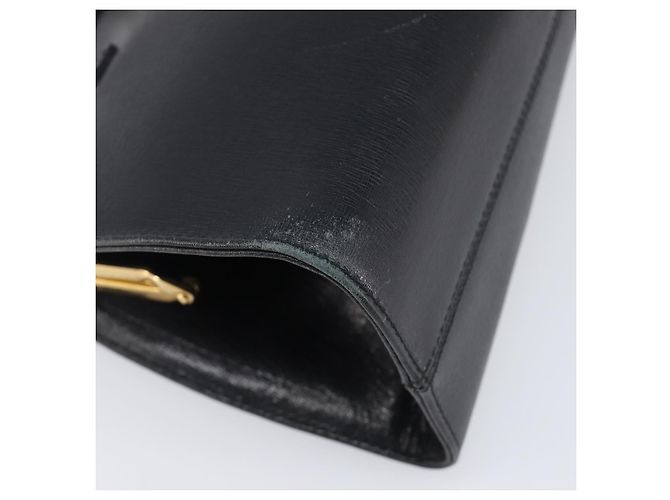Borsa Salvatore Ferragamo in pelle nera e oro autentica bs36950 Nero D'oro - vista 14