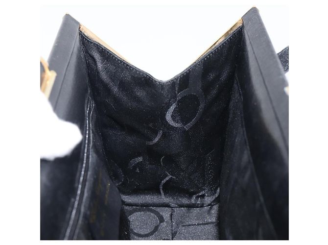 Borsa Salvatore Ferragamo in pelle nera e oro autentica bs36950 Nero D'oro - vista 17