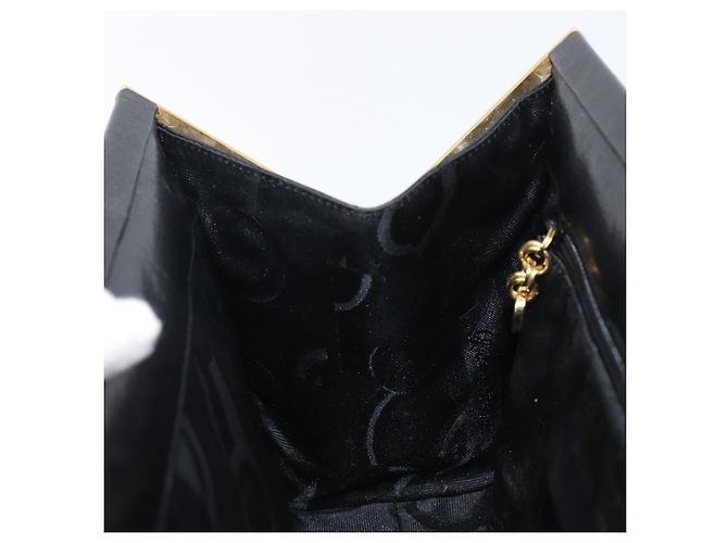 Borsa Salvatore Ferragamo in pelle nera e oro autentica bs36950 Nero D'oro - vista 18