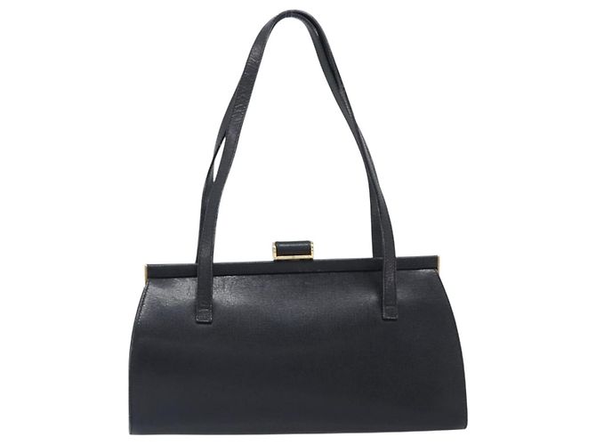 Borsa Salvatore Ferragamo in pelle nera e oro autentica bs36950 Nero D'oro - vista 2