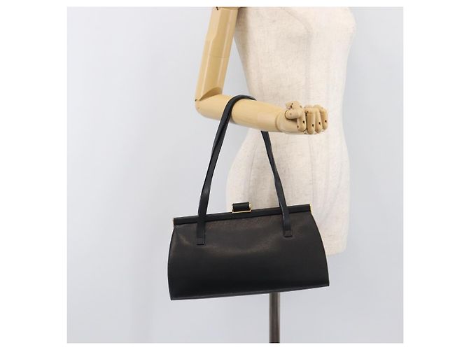 Borsa Salvatore Ferragamo in pelle nera e oro autentica bs36950 Nero D'oro - vista 21