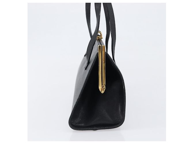 Borsa Salvatore Ferragamo in pelle nera e oro autentica bs36950 Nero D'oro - vista 3