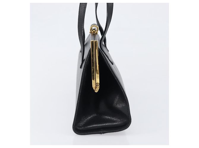 Borsa Salvatore Ferragamo in pelle nera e oro autentica bs36950 Nero D'oro - vista 4