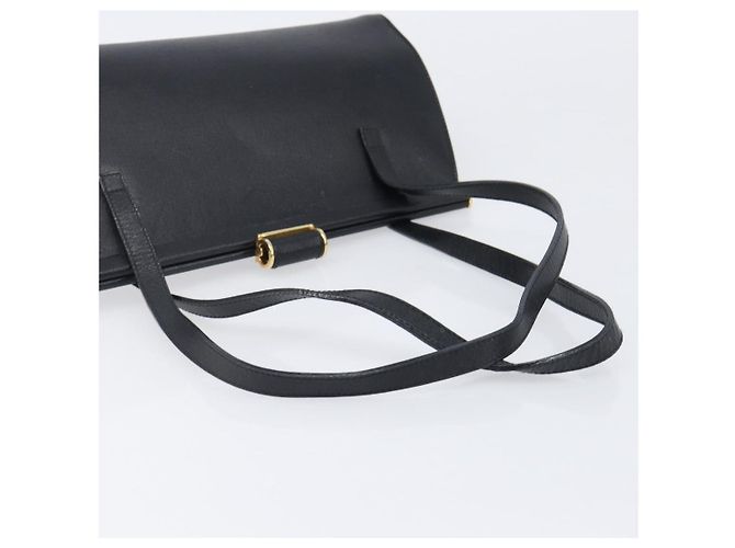Borsa Salvatore Ferragamo in pelle nera e oro autentica bs36950 Nero D'oro - vista 7