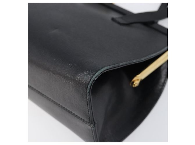 Borsa Salvatore Ferragamo in pelle nera e oro autentica bs36950 Nero D'oro - vista 9