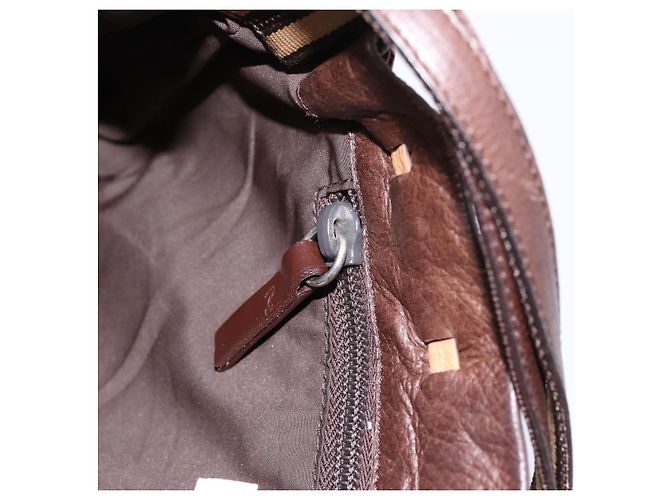 Borsa a tracolla Miu Miu in pelle marrone argento Auth 201975 - vista 20
