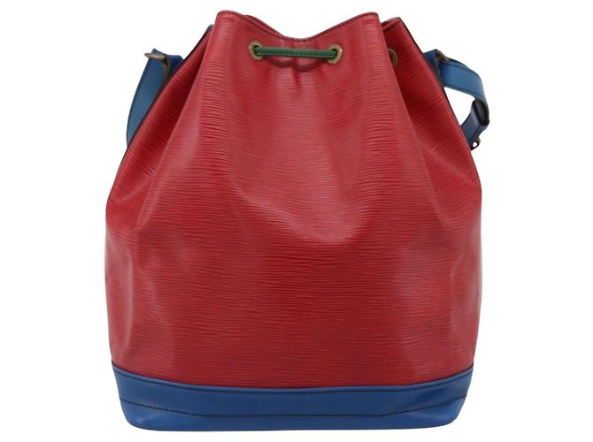 Borsa a tracolla LOUIS VUITTON Epi Noe Rosso Verde Blu M44082 LV Auth BA15430 - vista 2