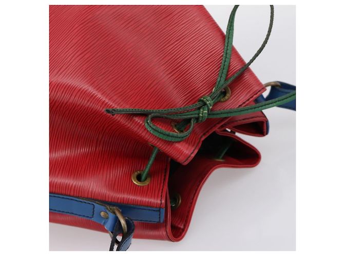 Borsa a tracolla LOUIS VUITTON Epi Noe Rosso Verde Blu M44082 LV Auth BA15430 - vista 6