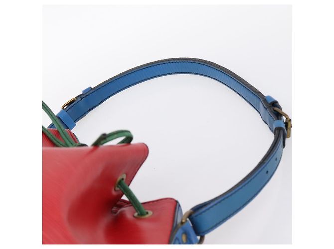 Borsa a tracolla LOUIS VUITTON Epi Noe Rosso Verde Blu M44082 LV Auth BA15430 - vista 8