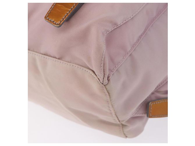 Zaino PRADA Nylon Rosa Argento Auth 198471 - vista 18