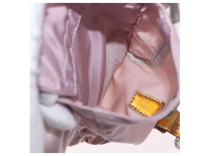 Zaino PRADA Nylon Rosa Argento Auth 198471 - vista 31