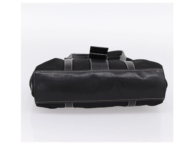 Borsa a tracolla PRADA Nylon Nero Argento Auth 199517V - vista 5