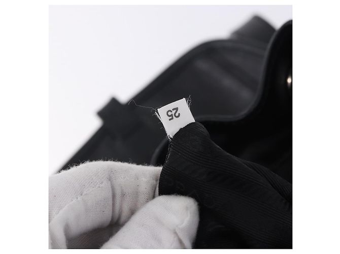 Zaino PRADA in pelle nero e argento 1BZ677 Auth 198608V - vista 10