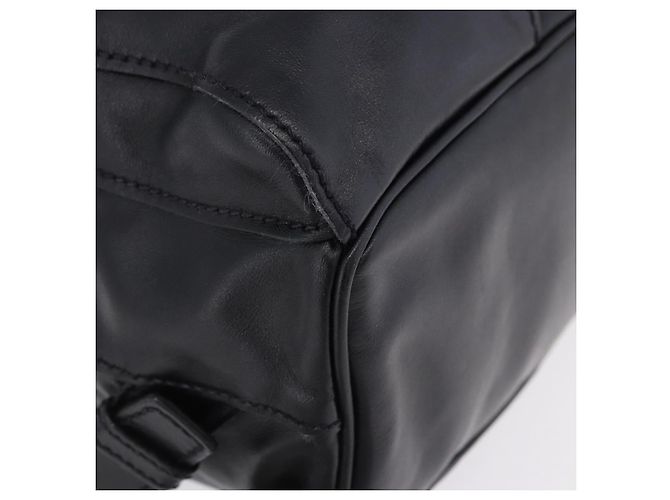 Zaino PRADA in pelle nero e argento 1BZ677 Auth 198608V - vista 16