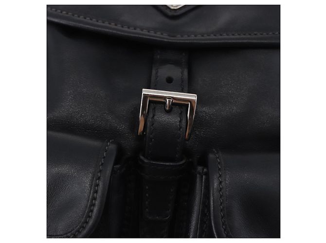 Zaino PRADA in pelle nero e argento 1BZ677 Auth 198608V - vista 21