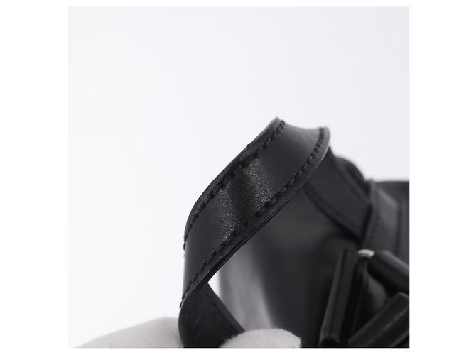 Zaino PRADA in pelle nero e argento 1BZ677 Auth 198608V - vista 7