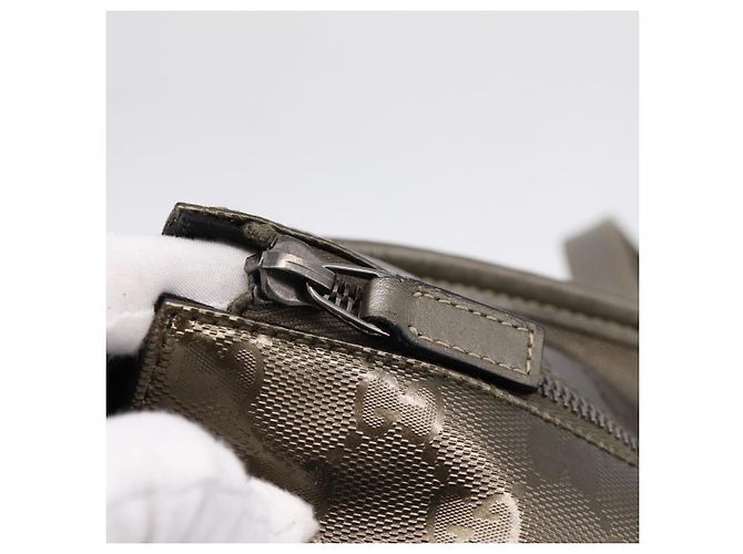 GUCCI GG Implementation Tote Bag PVC Leder Gold 211120 Auth 202165 Golden - Ansicht 10