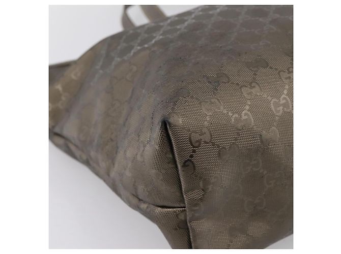GUCCI GG Implementation Tote Bag PVC Leder Gold 211120 Auth 202165 Golden - Ansicht 14