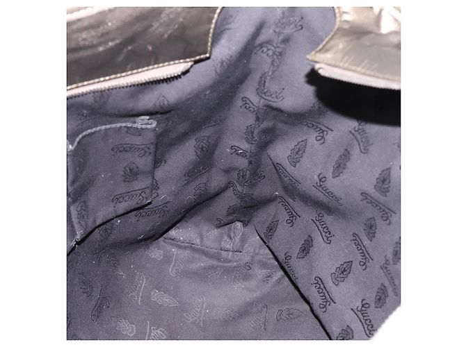 GUCCI GG Implementation Tote Bag PVC Leder Gold 211120 Auth 202165 Golden - Ansicht 18