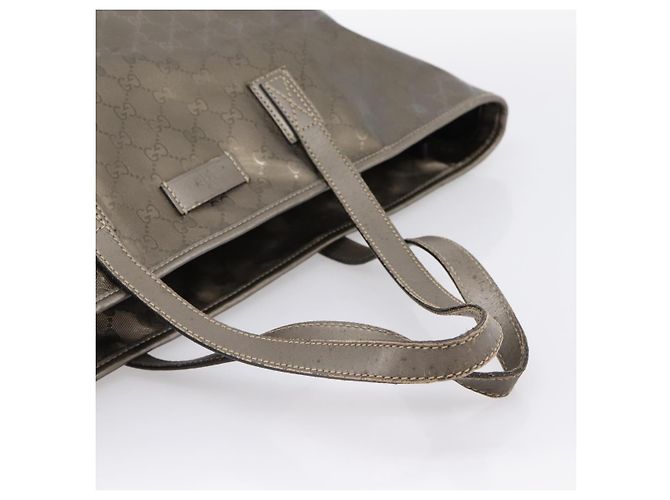 GUCCI GG Implementation Tote Bag PVC Leder Gold 211120 Auth 202165 Golden - Ansicht 7