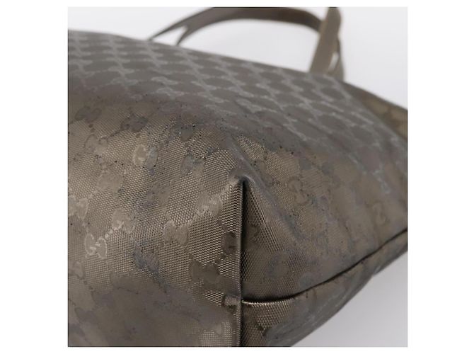 GUCCI GG Implementation Tote Bag PVC Leder Gold 211120 Auth 202165 Golden - Ansicht 9