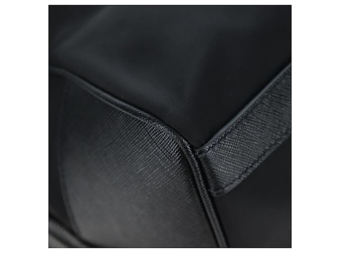 Borsa Boston PRADA Nylon Pelle 2way Nero Argento 2VC007 Auth yk20779SAV - vista 18