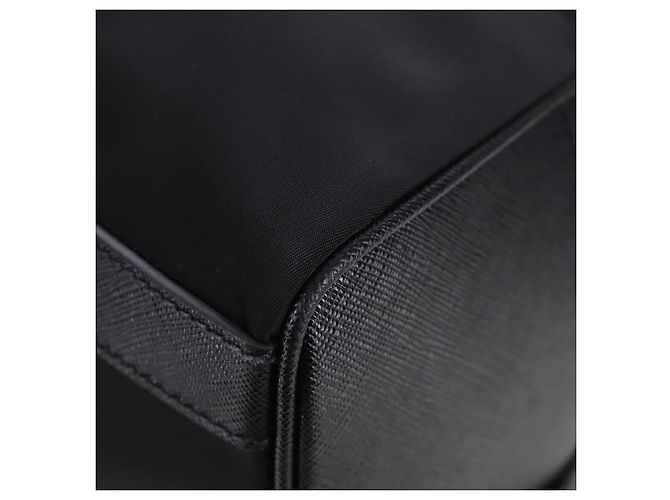 Borsa Boston PRADA Nylon Pelle 2way Nero Argento 2VC007 Auth yk20779SAV - vista 19