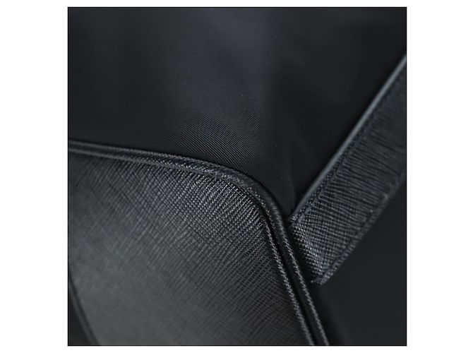 Borsa Boston PRADA Nylon Pelle 2way Nero Argento 2VC007 Auth yk20779SAV - vista 20