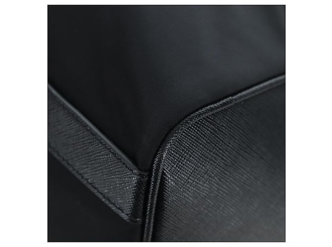 Borsa Boston PRADA Nylon Pelle 2way Nero Argento 2VC007 Auth yk20779SAV - vista 21