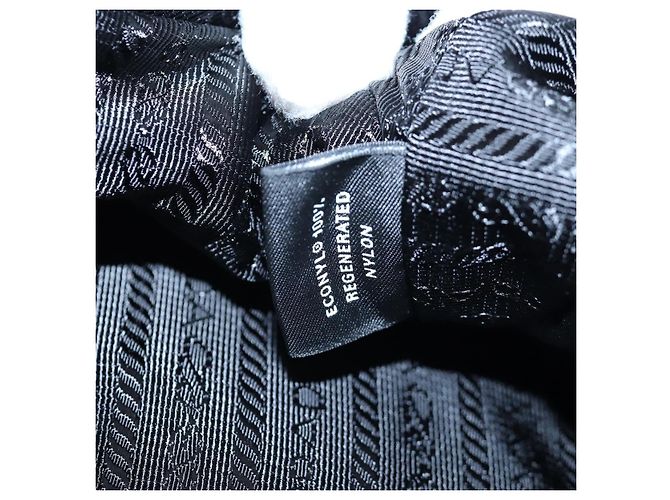 Borsa Boston PRADA Nylon Pelle 2way Nero Argento 2VC007 Auth yk20779SAV - vista 28