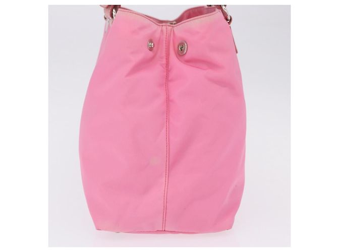 PRADA Handtasche Nylon Rosa Silber Auth 200050A Pink - Ansicht 3