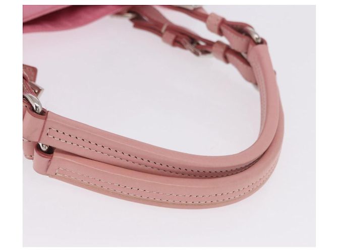 PRADA Handtasche Nylon Rosa Silber Auth 200050A Pink - Ansicht 7