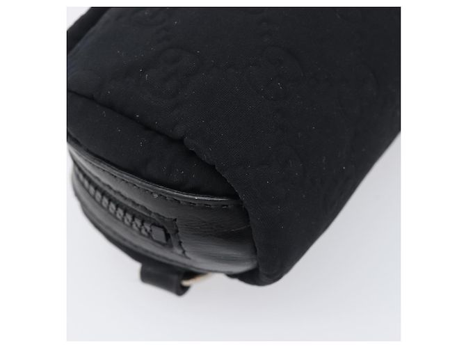 GUCCI GG Canvas Guccissima WebSherry Line Pouch Black Silver 245800 Auth hk4054 Nero Argento - vista 16