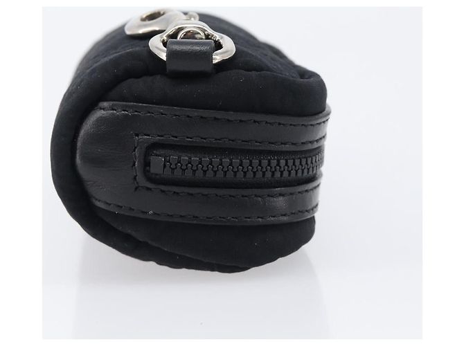 GUCCI GG Canvas Guccissima WebSherry Line Pouch Black Silver 245800 Auth hk4054 Nero Argento - vista 3
