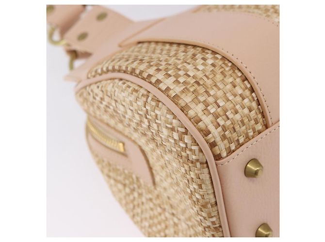 Chloé Borsa a mano Chloe in paglia Gold Beige Auth 200083 D'oro - vista 10