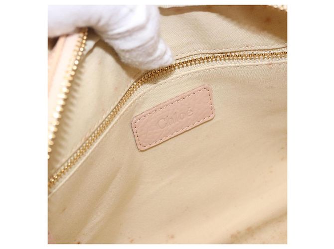 Chloé Borsa a mano Chloe in paglia Gold Beige Auth 200083 D'oro - vista 15