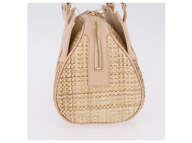 Chloé Borsa a mano Chloe in paglia Gold Beige Auth 200083 D'oro - vista 4